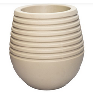 Round Ribbed Planter